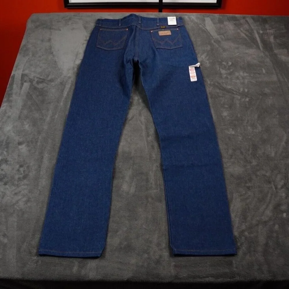 Wrangler Jeans 13MWZ Mens 36x30 Blue Cowboy Cut Original Fit Rigid US Fabric‎ - Picture 6 of 10